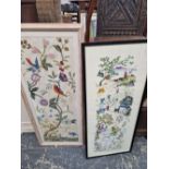 TWO VINTAGE EMBROIDED PANELS