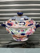 A LARGE VICTORIAN IRONSTONE TUREEN.