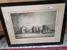 AN ETCHING OF CLIFTON COLLEGE BY DOROTHY WOOLAND