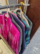 A QUANTITY OF LADIES VINTAGE JACKETS TO INCLUDE JAEGER ETC
