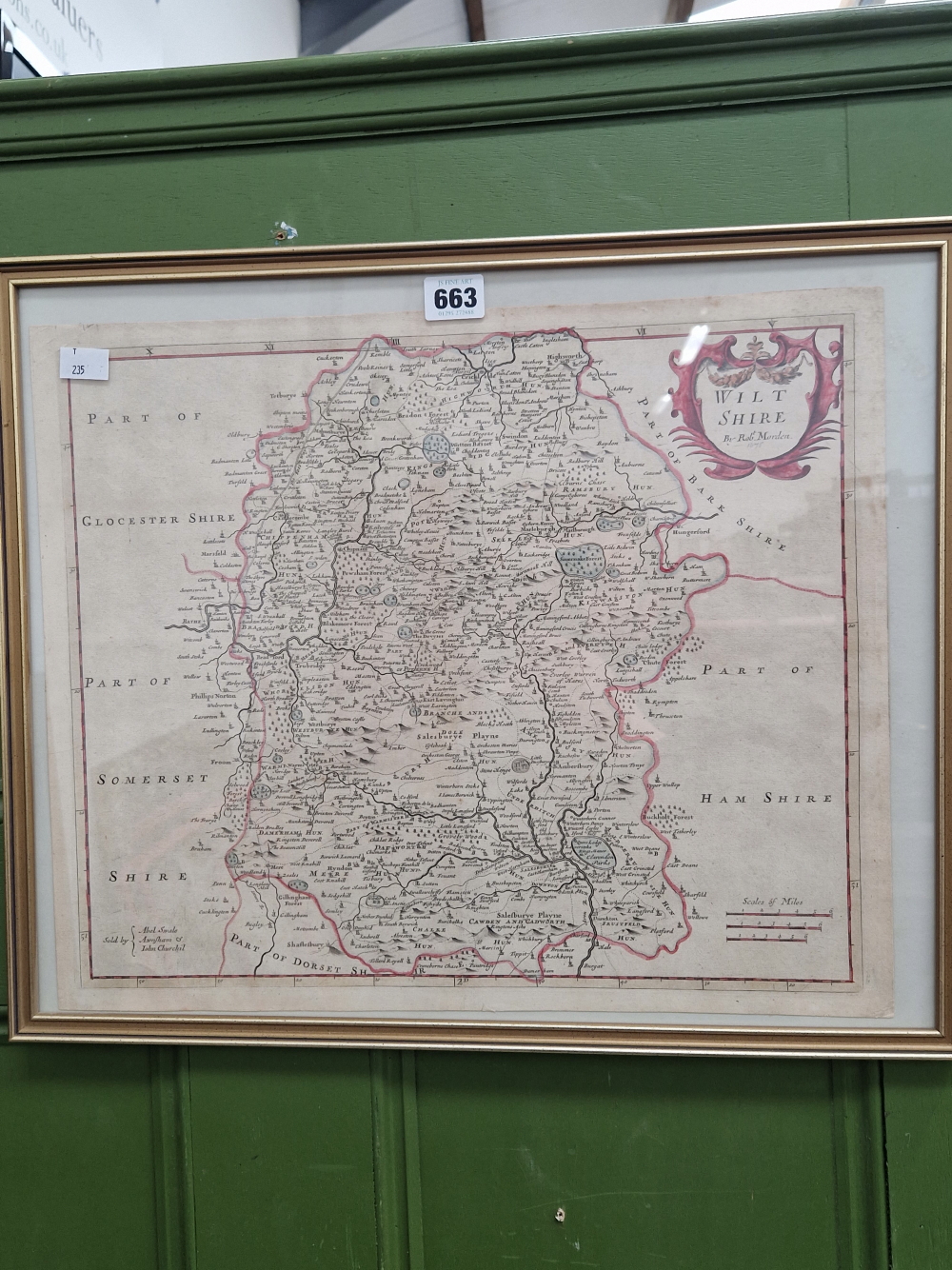 A MORDEN MAP OF WILTSHIRE