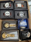 A COLLECTION OF SIXTEEN AS NEW WRIST WATCHES.