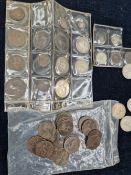 A QUANTITY OF ANTIQUE AND LATER GB COINS INCLUDING VICTORIAN HALF CROWN, NEWFOUNDLAND 25 CENTS,