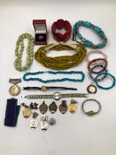 MEDALS, MEDALLIONS, JEWELLERY AND WATCHES TO INCLUDE A SOUTH ARABIA CAMPAIGN SERVICE MEDAL FOR A/