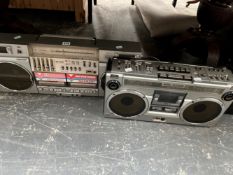 A SHARP GF 9191 RADIO CASSETTE PLAYER TOGETHER WITH A SHARP GF-875 PLAYER