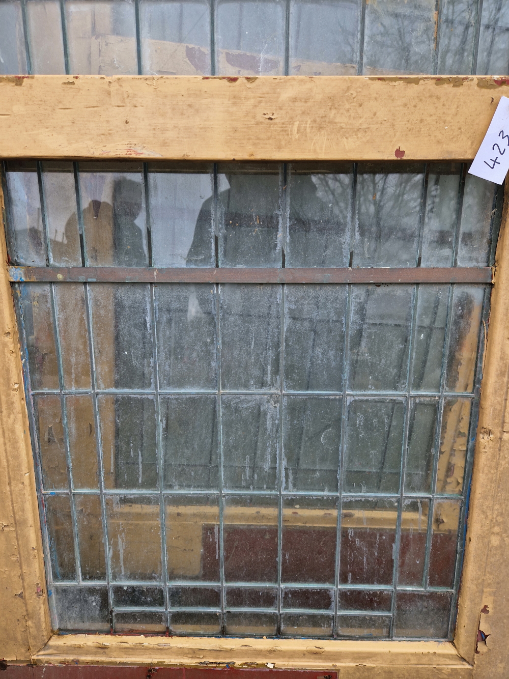 A PAIR OF ART DECO BRONZE GLAZED DOORS. W 76 L 212cms - Image 3 of 6