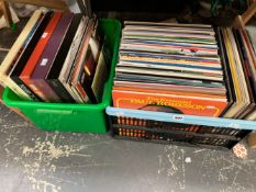 TWO CARTONS OF LP RECORDS, MAINLY EASY LISTENING AND SHOW MUSIC