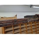 THREE ANTIQUE DOUBLE GUN CASES INCLUDING WESTLEY RICHARDS AND TWO OTHERS