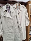 SIX VINTAGE TRENCH COATS
