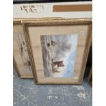 A PAIR OF GILT FRAMED PRINTS, SHIPPING SCENES