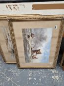 A PAIR OF GILT FRAMED PRINTS, SHIPPING SCENES