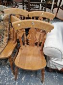 SET OF EIGHT KITCHEN CHAIRS