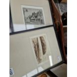 TWO SIGNED ETCHINGS