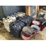 JERRY CANS, FIRE BUCKETS ETC