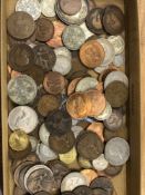 A QUANTITY OF MOSTLY GB VINTAGE COINS