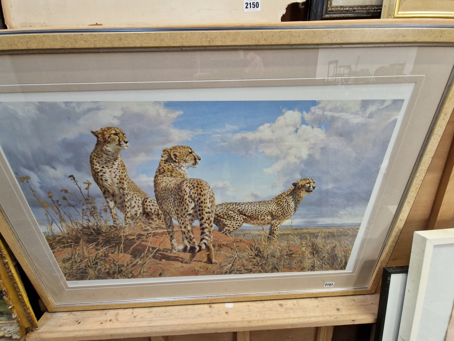 AFTER DONALD GRANT (CONTEMPORARY SCHOOL) ARR. CHEETAH TRIO, PENCIL SIGNED LIMITED EDITION COLOUR - Image 2 of 7