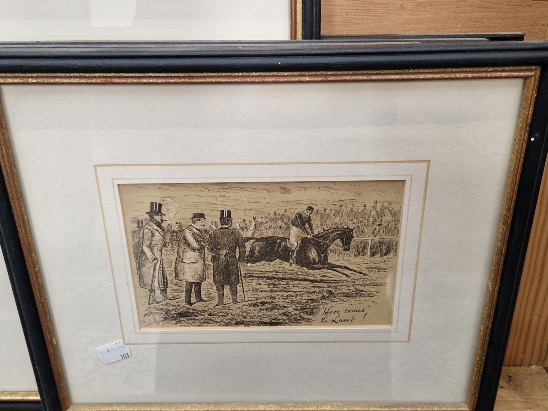 AFTER G.H. JALLAND AND OTHERS A GROUP OF SEVEN VINTAGE HORSE RACING PRINTS. - Image 6 of 9