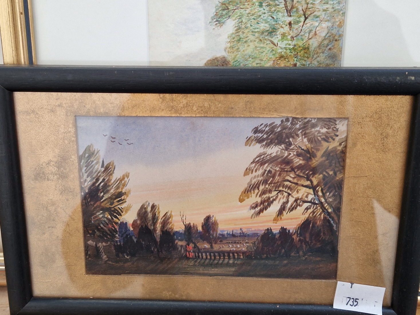 EILEEN CRAWFORD 20th C. ARR. HEDGE ROW, SIGNED WATERCOLOUR, 31 x 38cms, TOGETHER WITH TWO 19th C.