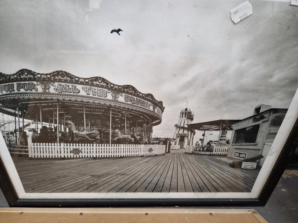 A GROUP OF THREE INTERESTING PHOTOGRAPHS OF SEASIDE SUBJECTS. (3) - Image 2 of 3