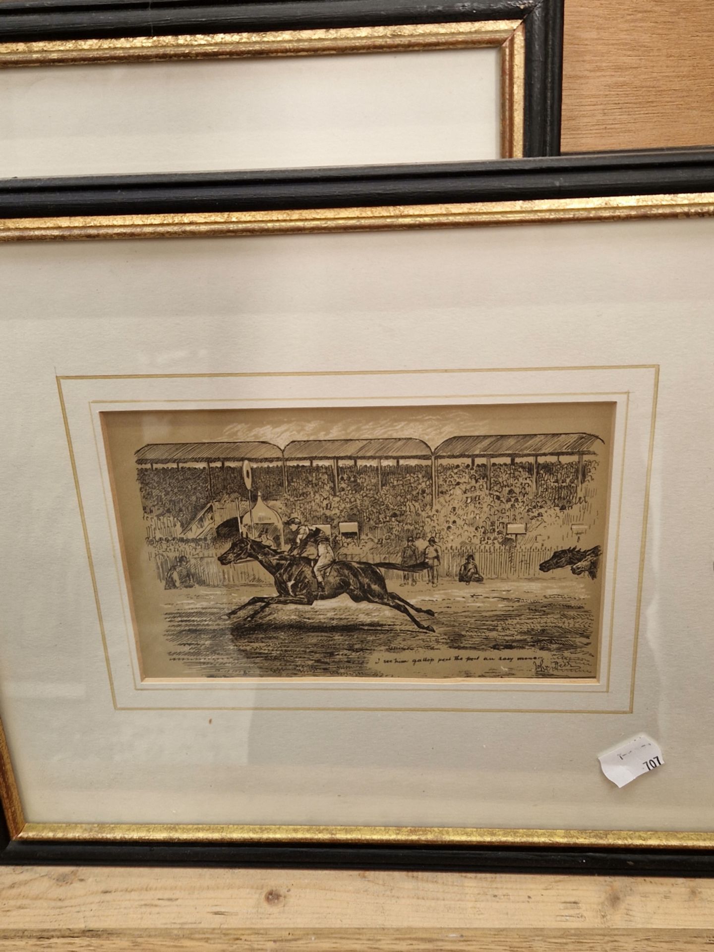 AFTER G.H. JALLAND AND OTHERS A GROUP OF SEVEN VINTAGE HORSE RACING PRINTS. - Image 4 of 9