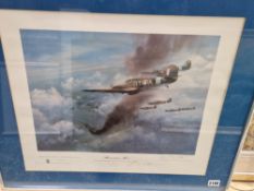 AFTER FRANK WOOTTON. TWO LIMITED EDITION COLOUR PRINTS A HURRICANE MARK ONE AND A SPITFIRE MARK