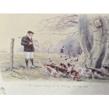 AFTER ROS GOODY A PENCIL SIGNED LIMITED EDITION COLOUR PRINT ENTITLED THE CHESHIRE BEAGLES AT THE