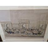 AN ANTIQUE FOLIO HAND COLOURED VINTAGE PRINT THE GRAND ENTRANCE TO HYDE PARK. 46 x 64cms TOGETHER