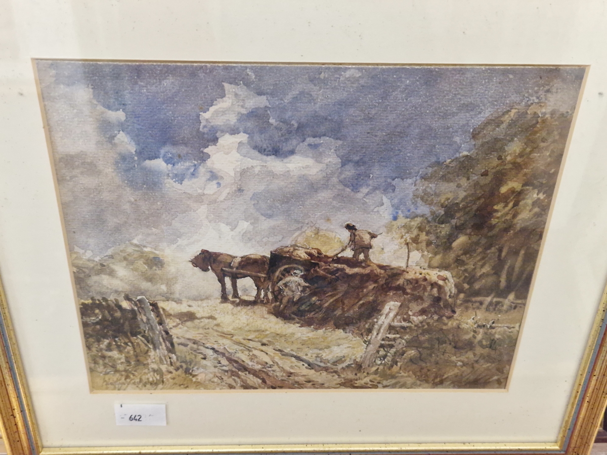 JOHN KEELEY (19th/20th C. ENGLISH SCHOOL) FOUR WATERCOLOUR LANDSCAPES, SIGNED. LARGEST 26 x 36cms ( - Image 2 of 4