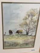 A GROUP OF FIVE 19th/20th CENTURY LANDSCAPE WATERCOLOURS BY DIFFERENT HANDS SIZES VARY