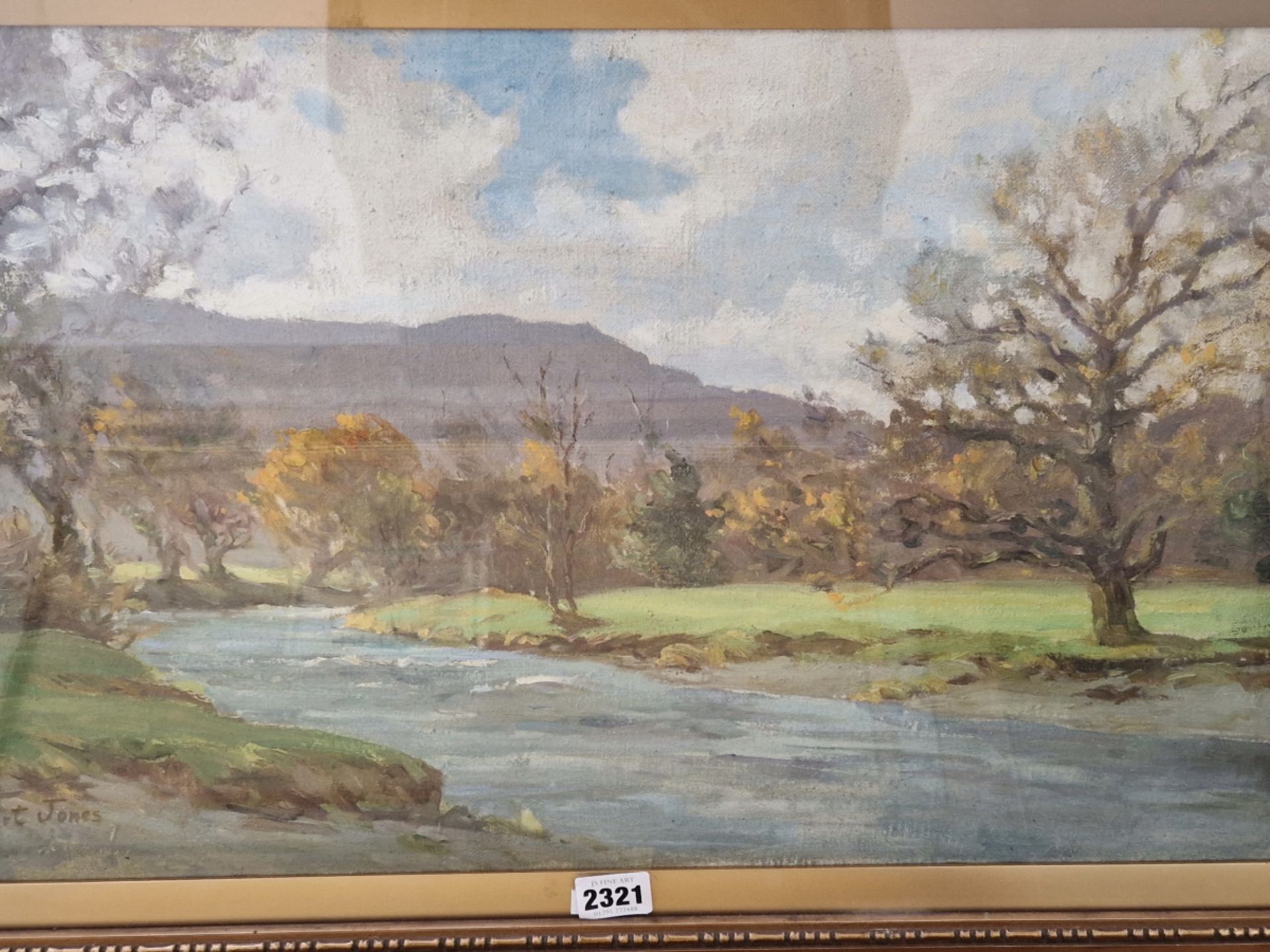 ROBERT JONES, 20th C. ENGLISH SCHOOL, THREE LANDSCAPE OIL PAINTINGS ALL SIGNED ON INSCRIBED , TWO ON - Image 3 of 7