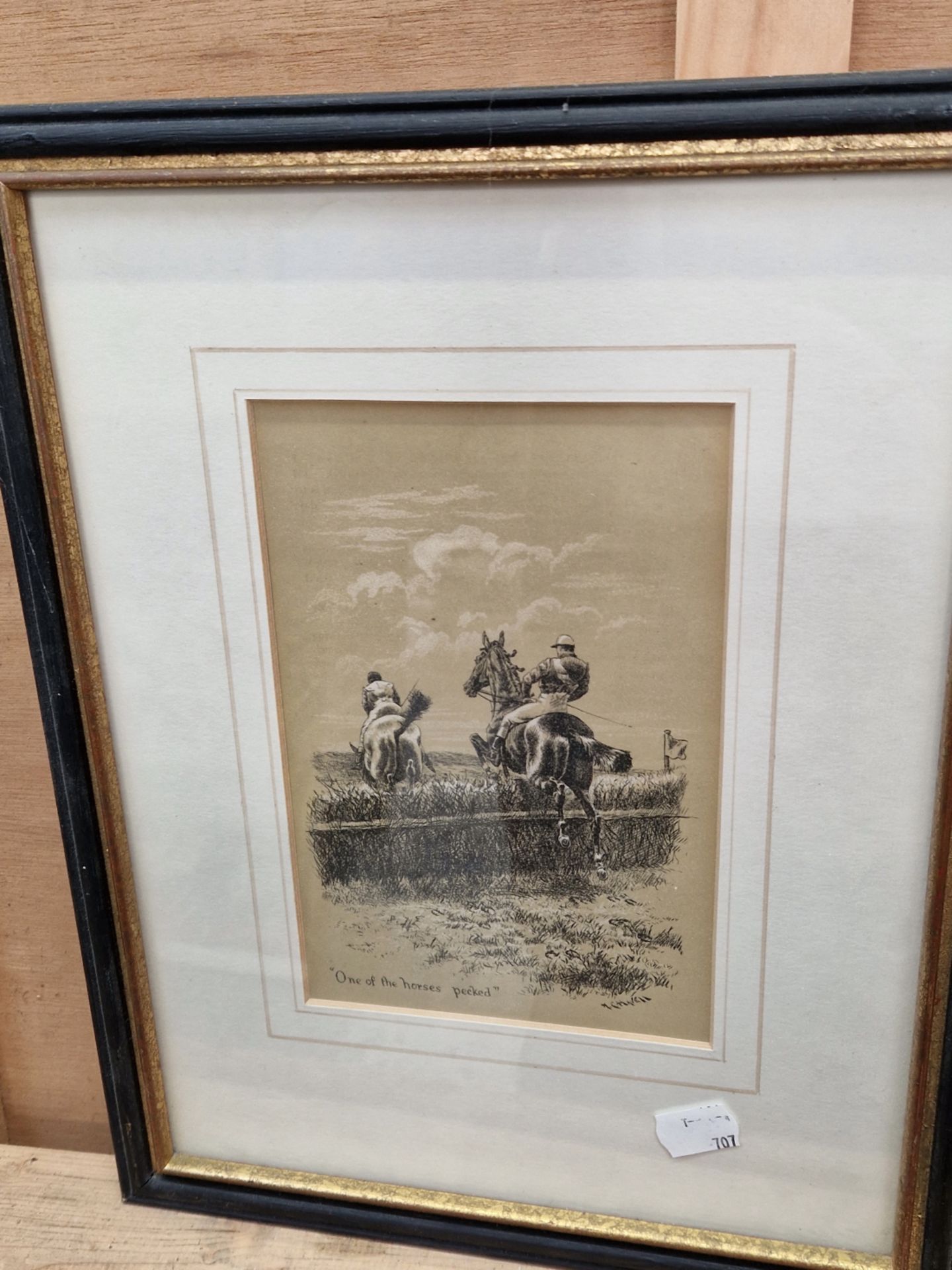 AFTER G.H. JALLAND AND OTHERS A GROUP OF SEVEN VINTAGE HORSE RACING PRINTS. - Image 3 of 9