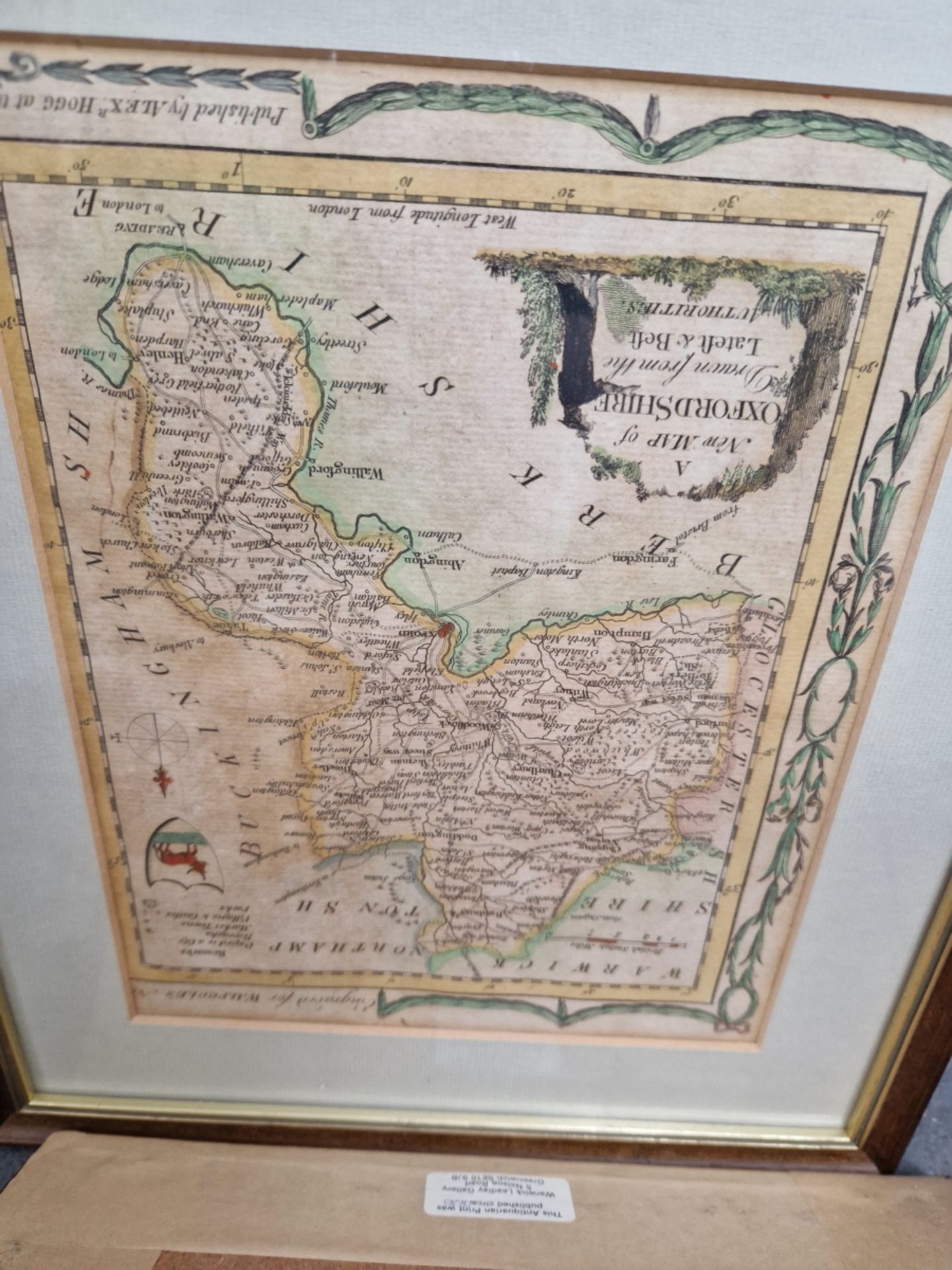 A SMALL GROUP OF ANTIQUE AND LATER MAPS AND PICTURES (5) - Image 6 of 6