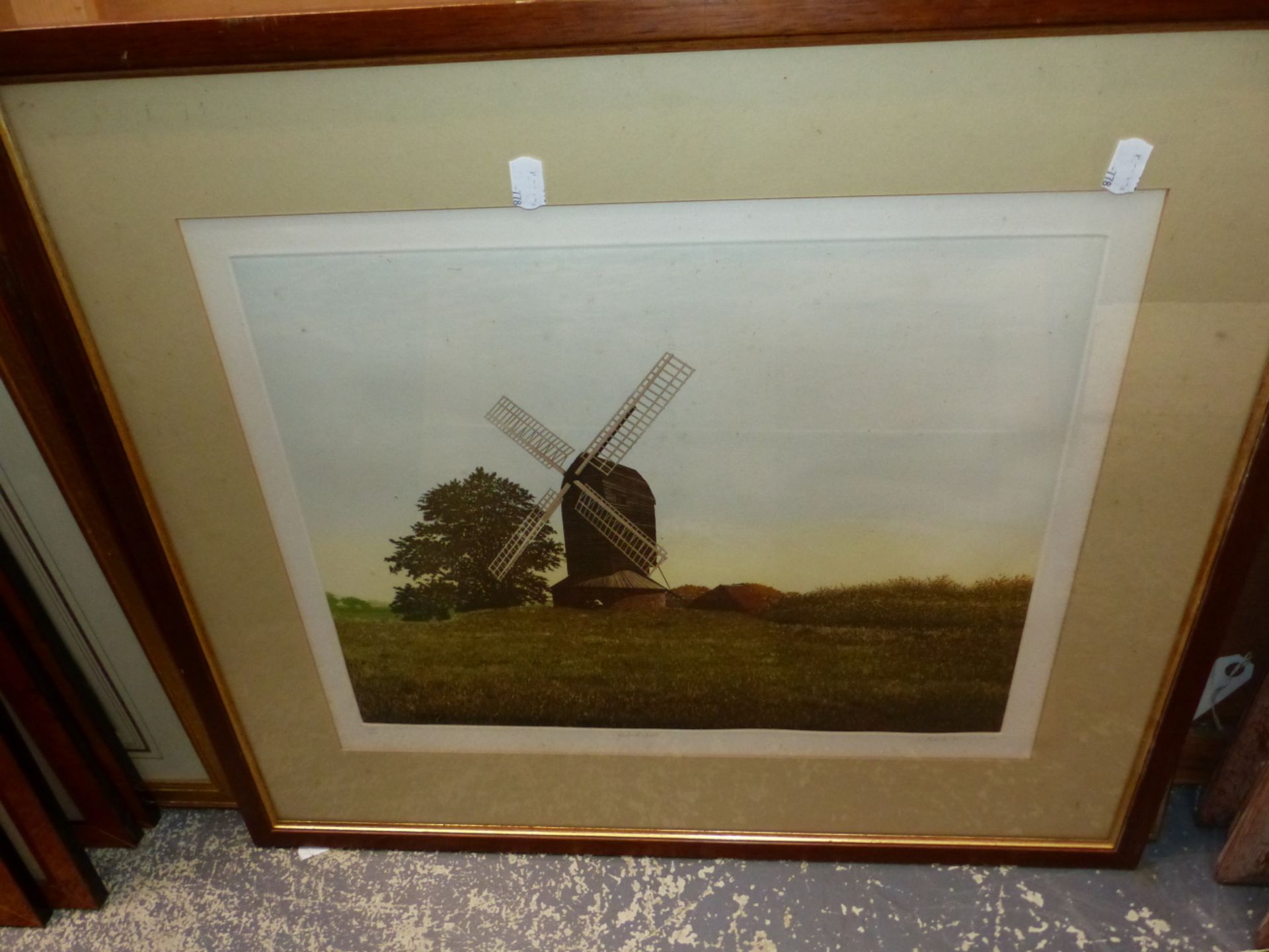 A VINTAGE PRINT OF RUGBY SCHOOL FROM THE CLOSE 26 X 43 CM TOGETHER WITH A PENCIL SIGNED COLOUR PRINT - Image 5 of 9