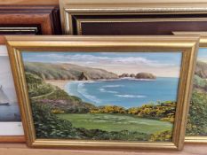 A GROUP OF VARIOUS FURNISHING PICTURES INCLUDES PAINTINGS OF MARINE SCENES AND EASTERN SUBJECTS.
