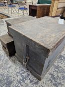 THREE LARGE ANTIQUE TOOL BOXES