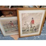 FIVE VARIOUS ANTIQUE SPORTING PRINTS.