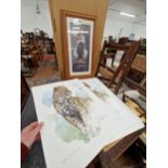 JOAN BEUCHE, 24 UNFRAMED LIMITED EDITION PENCIL SIGNED PRINTS OF LEOPARDS TOGETHER WITH A FRAMED