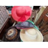 A COLLECTION OF LADYS HATS