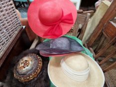 A COLLECTION OF LADYS HATS