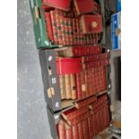 LEATHER BOUND BOOKS, DICKENS, THE WAVERLEY NOVELS, CAMPBELLS HISTORY OF ENGLAND, ETC.