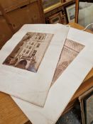FOUR EARLY 20th C. MOUNTED PHOTOGRAPHS OF THE CHATEAU DE PIERREFONDS