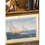 AFTER MONTAGUE DAWSON, A YACHT RACING PRINT