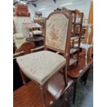 A SMALL FRENCH SALON CHAIR.