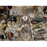 ELECTROPLATE CUTLERY, COASTERS, MUGS, VEGETABLE TUREENS, TOAST RACKS, ETC.