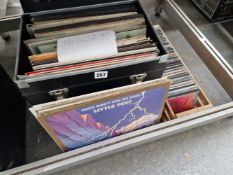 A COLLECTION OF APPROXIMATELY 40 LP RECORDS, TO INCLUDE: LED ZEPPELIN, LITTLE FEAT, ETC. TOGETHER