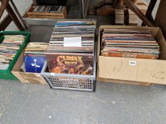 A COLLECTION OF APPROXIMATELY 150 LP RECORDS, MAINLY POP AND ROCK, TO INCLUDE SIGNED CLIMAX BLUE