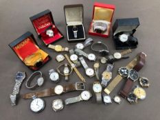 A COLLECTION OF WRISTWATCHES TO INCLUDE SEKONDA, PULSAR, ELECTRONIC BETA , MISTAS, PARMEX, LORUS,
