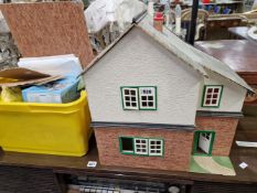 A DOLLS HOUSE TOGETHER WITH ANOTHER IN KIT FORM