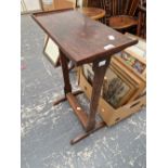 A SMALL 19th C. READING TABLE.
