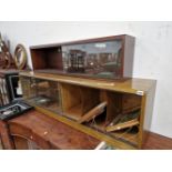 TWO ART DECO SMALL BOOK AND RECORD CABINETS